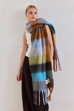 Load image into Gallery viewer, The Reykjavik Scarf - Blue/Orange