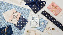Load image into Gallery viewer, Navy Star Patterned Paper