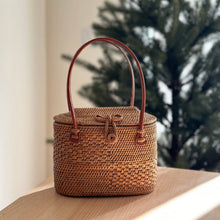 Load image into Gallery viewer, The Jenny Nantucket Style Rattan Bag