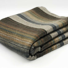 Load image into Gallery viewer, Striped Baby Alpaca Wool Throw Blanket