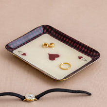 Load image into Gallery viewer, Rectangular Ace of Hearts Enamel Tray