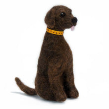 Load image into Gallery viewer, Labrador Retriever Dog- Artisan Hand-Felted Alpaca Sculpture: Yellow