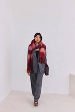 Load image into Gallery viewer, The Reykjavik Scarf - 100% Recycled - Burgundy Check