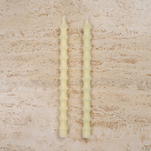 Load image into Gallery viewer, Bamboo Beeswax Taper Candles