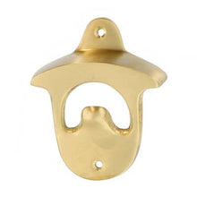 Load image into Gallery viewer, Wall Mount Bottle Opener, Brass