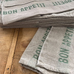 ‘Bon Appetite’ 100% Linen Dish Towel - Multiple Colors
