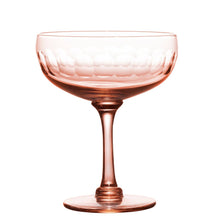 Load image into Gallery viewer, A set of four rose cocktail glasses with lens design