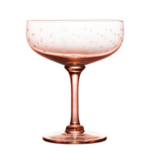 Load image into Gallery viewer, A set of four rose cocktail glasses with stars design