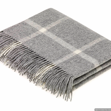 Load image into Gallery viewer, Windowpane Merino Lambswool Throw, Various Colors
