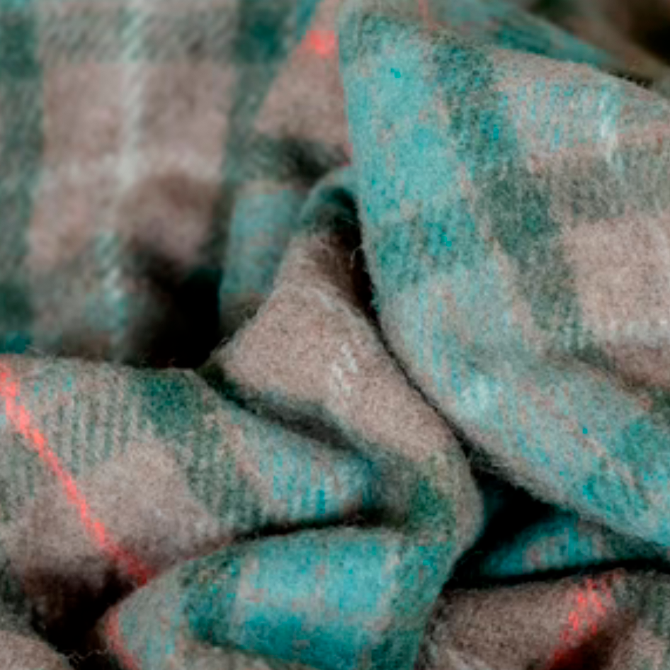 Scottish Handmade Wool Tartan Blanket