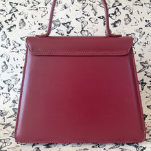 Load image into Gallery viewer, The Camille Top Handle Bag in Bordeaux Red