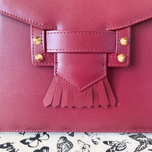 Load image into Gallery viewer, Red Top Handle Hermes Style Bag | Shop bags at Federal &amp; Black | Free Shipping