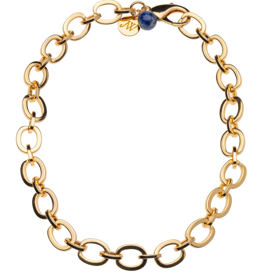 Shop the Chunky Link Chain in Brass 14K Gold Plated by Jane Winchester Jane Win at Federal & Black