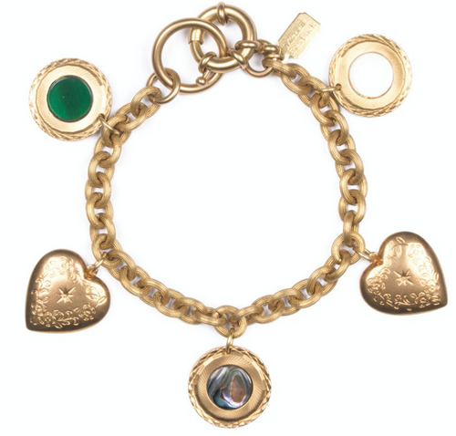 Shop the Anniversary Charm Bracelet in Brass by Michelle Starbuck at Federal & Black