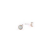 Load image into Gallery viewer, Shop the Opal &amp; Brass Stud Earrings at Federal &amp; Black